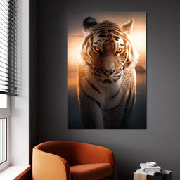 Tiger Orange Eyes - Zenzdesign - NicheCanvas