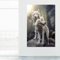 Double Wolves - Zenzdesign - NicheCanvas