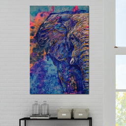 Blue Elephant - NicheCanvas
