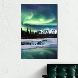Northern Lights Landscape - Lucas Moore - NicheCanvas