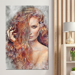 Girl Watercolor 2 - Mateo - NicheCanvas