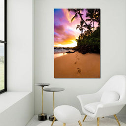 Footprints in the Sand - Lucas Moore - NicheCanvas