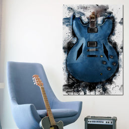 Dave Grohl's Electric Guitar - Abraham Szomor - NicheCanvas