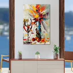 Wine & Flowers - NicheCanvas