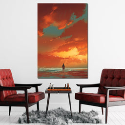 Admiring The Sunset - NicheCanvas