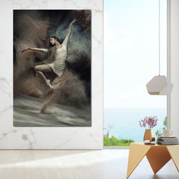 Ballet Dancer in the Desert - NicheCanvas