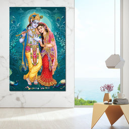 Radha & Krishna Couple - NicheCanvas