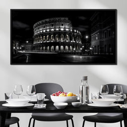 Rome Colosseum at Night - NicheCanvas