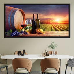 Wine Valley Sunset - NicheCanvas