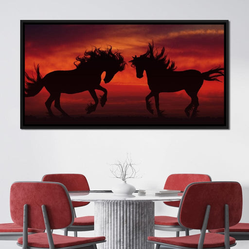Stallion Sunset - Johanjjf Canvas Print
