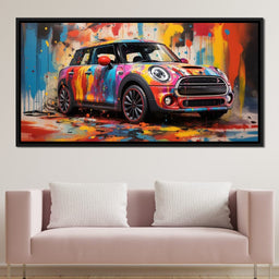 Mini Coop - RiderArt - NicheCanvas