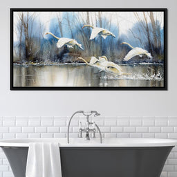 White Swans - NicheCanvas