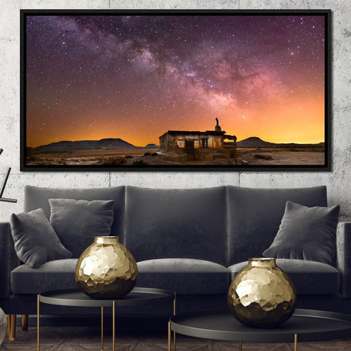 Shepherd Hut Desert Night Canvas Print
