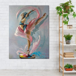 Ballet Dancer Artist Palette - NicheCanvas