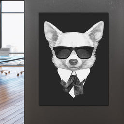Dressed Up Chihuahua - NicheCanvas