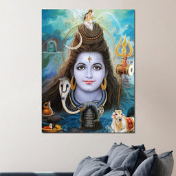 Lord Shiva Portrait - NicheCanvas