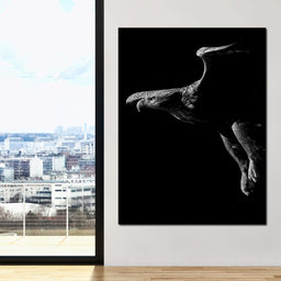 Black and White Eagle - NicheCanvas