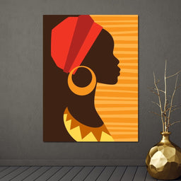 African Woman Profile - NicheCanvas