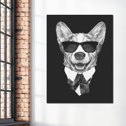 Dressed Up Corgi - NicheCanvas