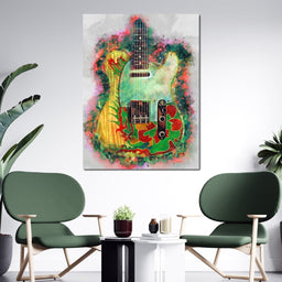 Jimmy Page's Guitar - Abraham Szomor - NicheCanvas