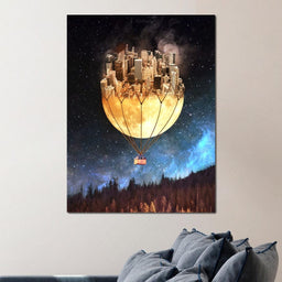 Moon Town - Natacha Einat - NicheCanvas