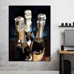 Champagne Bottles - NicheCanvas
