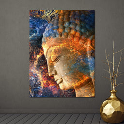 Buddha's Profile - NicheCanvas