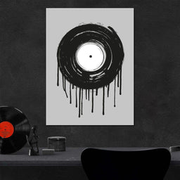 Vinyl Dripping - NicheCanvas