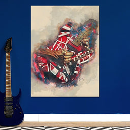 Eddie Van Halen's Electric Guitar - Abraham Szomor - NicheCanvas