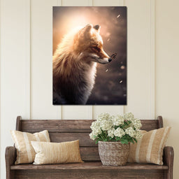 Fox Butterfly Glow - Zenzdesign - NicheCanvas