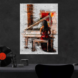 Elegant Sounds Sketch Art - Johanjjf - NicheCanvas