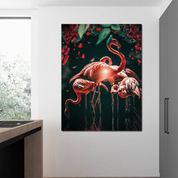 Glowing Flamingo - Zenzdesign - NicheCanvas