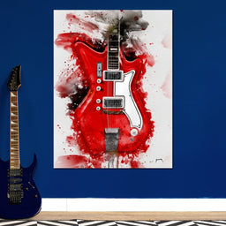 Jack White's Guitar - Abraham Szomor - NicheCanvas