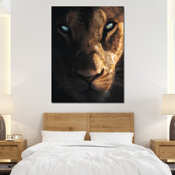 Lioness Eyes - Zenzdesign - NicheCanvas