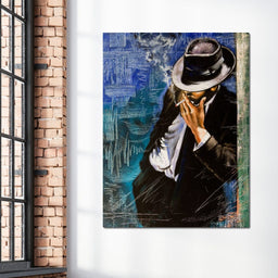 Smoking Man - NicheCanvas