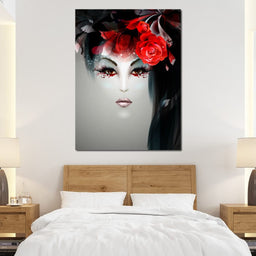 Geisha Portrait - NicheCanvas