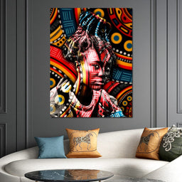 Colorful Portrait - Manuel Alejandro - NicheCanvas