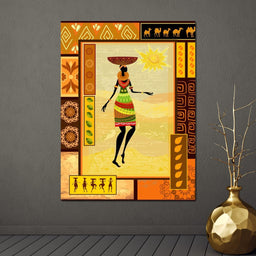 African Art Canvas - NicheCanvas
