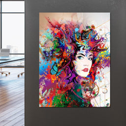 Psychedelic Portrait - NicheCanvas