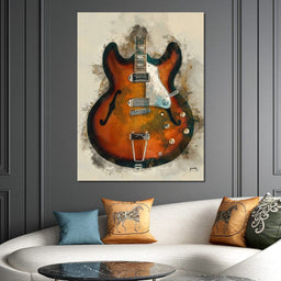 John Lennon's Guitar - Abraham Szomor - NicheCanvas