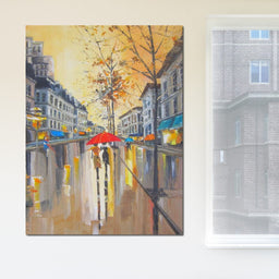 Rain in Boston - NicheCanvas