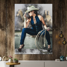 Sexy CowGirl - Johanjjf - NicheCanvas