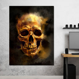 Golden Skull - NicheCanvas