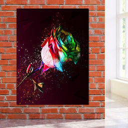 Colored Rose - Milos Karanovic - NicheCanvas