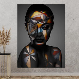 Geometric Face Paint - Johanjjf - NicheCanvas