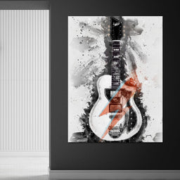 David Bowie's Guitar - Abraham Szomor - NicheCanvas