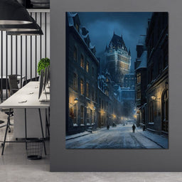 Quebec City Lights - NicheCanvas