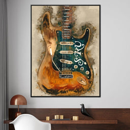 Stevie Ray Vaughan's Guitar - Abraham Szomor - NicheCanvas
