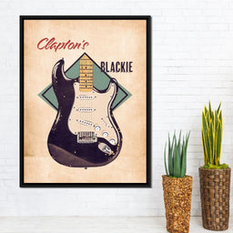 Eric Clapton's Blackie Guitar Retro - Abraham Szomor - NicheCanvas