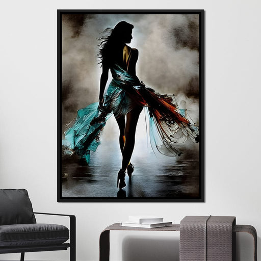 Female Portrait Paint Splash 040 - Johanjjf Canvas Print